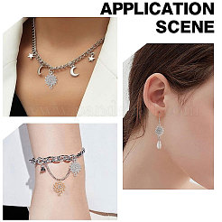 40 Stück 2 Stile Legierung Kristall Strass Anschluss Charms&nbsp;FIND-SC0025-27