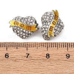 Muttertags-Strassperlen aus einer Legierung im europäischen Stil&nbsp;PALLOY-K014-03P