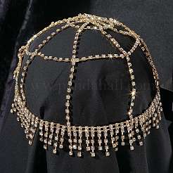 Stirnbänder aus legiertem Strass-Mesh&nbsp;OHAR-WH20005-32G