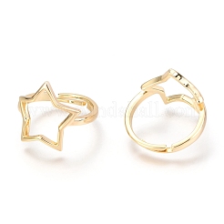 Verstellbare Messing-Fingerringe&nbsp;RJEW-O041-01G