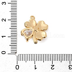 Pendentifs en laiton zircon cubique transparent&nbsp;KK-F916-38G