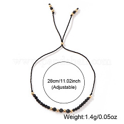 Minimalistische Schiebearmbänder aus Glas- und Legierungsperlen für Damen&nbsp;SD4313