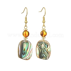 Paua coquille naturelle pendentif Boucles d'oreilles&nbsp;EJEW-JE07429-01