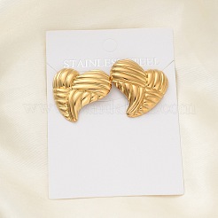Pendientes de acero inoxidable 304 para mujer&nbsp;LS-EJEW-K306-03G