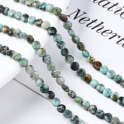 Natürliche afrikanische türkis (jasper) perlen stränge&nbsp;G-T108-66