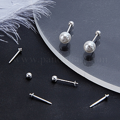 2 paire de 925 clous d'oreilles en argent sterling&nbsp;STER-BBC0008-31D