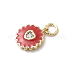 Ottone micro spianare pendenti zirconi&nbsp;KK-A278-09G-01