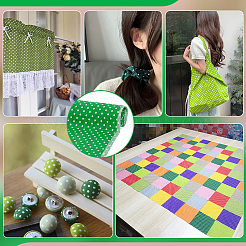 Telas de algodón con estampado de lunares&nbsp;DIY-WH0622-485B