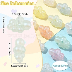 20 Stück transparente Acrylperlen&nbsp;OACR-YW0002-14