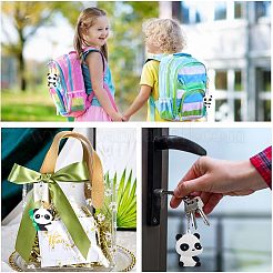 5 porte-clés panda en silicone à 5 styles&nbsp;KEYC-NB0001-19
