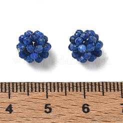 Natürliche Lapislazuli gewebt Perlen&nbsp;GG-CBA2E9C-F20-01