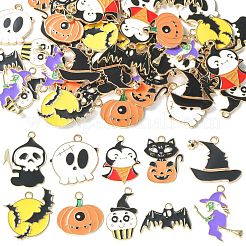 40 stücke 10 stile halloween-legierung emaille pandants&nbsp;ENAM-CJ0004-14