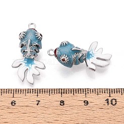 Pendentifs d'émail en laiton &nbsp;X-KK-T071-27P-04