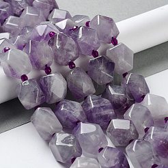 Natürlichen Amethyst Perlen Stränge&nbsp;G-C182-19-02