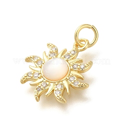Crémaillère en laiton avec pendentifs en zircone cubique&nbsp;KK-Z086-39G