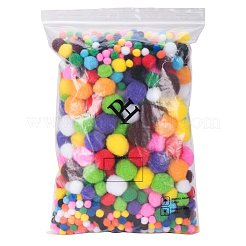 10 mm a 30 mm mezclado tamaños multicolor surtido de pompones bolas sobre 550pcs para diy muñeca artesanía decoración del partido&nbsp;AJEW-PH0001-M