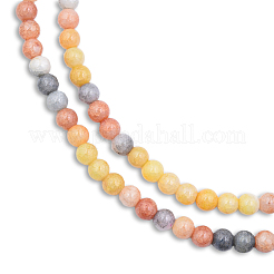 Fili di perline di vetro crepla&nbsp;GLAA-N046-004B-M