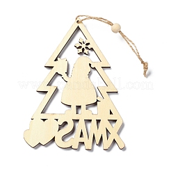 Weihnachtsanhänger aus Holz&nbsp;LS-HJEW-K037-01C