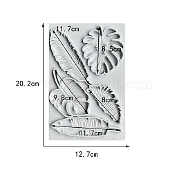 DIY Monstera Blatt & Feder Silikonformen in Lebensmittelqualität&nbsp;FEAT-PW0001-024A