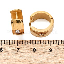 Creolen aus Edelstahl 304 mit Zirkonia-Poliereffekt&nbsp;EJEW-M001-24G