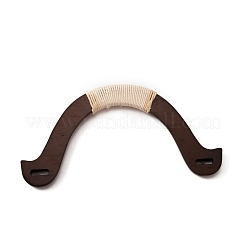 Taschengriffe aus geflochtenem Holz mit Jutekordel&nbsp;DIY-WH0304-279