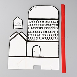 Noël thème cadeau bonbons boîtes pliantes en papier&nbsp;DIY-H132-01B