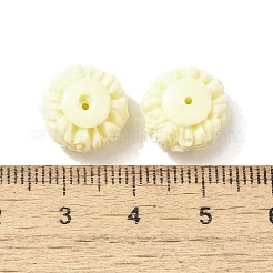 Perline intagliate tinte in corallo sintetico&nbsp;CORA-H004-02B