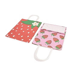 2 Stil Erdbeer-Papiergeschenktüten mit Henkeln&nbsp;TH-CBA170C-07