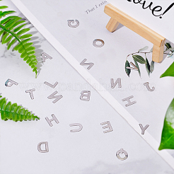Alphabet-Buchstabenanhänger aus Edelstahl 304&nbsp;STAS-PH0019-70