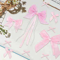 64 Stück 5 Stile Polyester Bowknot Ornament Zubehör&nbsp;DIY-SP0004-75