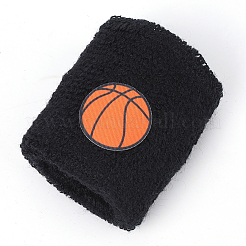 Armband aus Acrylfaser mit Basketball-Muster&nbsp;AJEW-WH20006-254