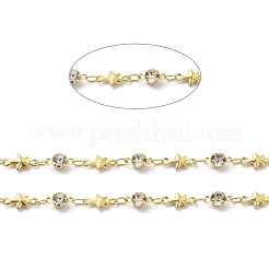 Chaînes de perles en strass de verre faites à la main&nbsp;CHC-M024-02G