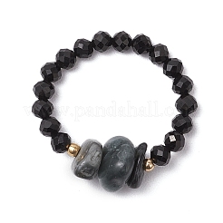 Anelli in rilievo gemme naturali&nbsp;RJEW-TA00190