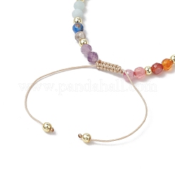Bracciali regolabili in filo di nylon intrecciato per donna&nbsp;BJEW-JB11660-02