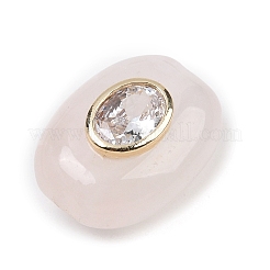 Perlas de cristal de cuarzo natural&nbsp;GG-CBA407D-04G