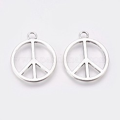 Pendentifs en alliage de style tibétain&nbsp;TIBEB-A10-2092-AS-LF