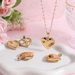 4 Stück Medaillon-Anhänger aus 316 Edelstahl.&nbsp;STAS-BBC0005-08