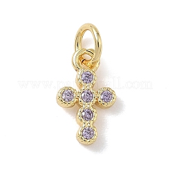 Adornos de latón micropavé de circonia cúbica&nbsp;KK-L268-015G-B