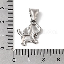 Pendentifs en acier inoxydable 304 à thème animalier&nbsp;STAS-B167-27C-P