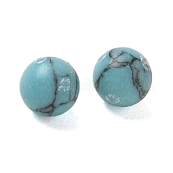 Perles sphériques en turquoise synthétique teintée&nbsp;GG-CBA391B-02A-01