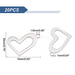 20 pendentif en acier inoxydable 304&nbsp;STAS-UN0031-64