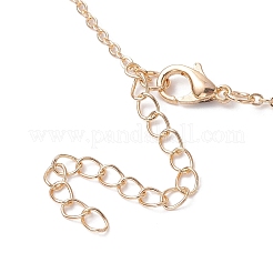 Colliers à pendentif en perles rondes en verre coloré&nbsp;NJEW-JN04581-01