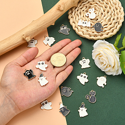 70pcs 14 Arten Halloween-Legierungs-Emaille-Anhänger&nbsp;ENAM-CJ0002-18