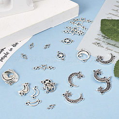 Fascini del connettore in lega di zinco di stile tibetano di 36pcs 6 stili&nbsp;FIND-TA0002-96