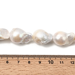 Natürliche Barockperle Keshiperlen Stränge&nbsp;PEAR-K004-17
