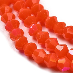 Opake einfarbige Nachahmung Jade Glasperlen Stränge&nbsp;GLAA-F029-P4mm-D03