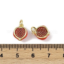 Ciondoli smaltato in ottone&nbsp;KK-H072-18G-04