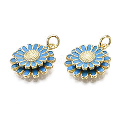 Pendentifs d'émail en laiton &nbsp;KK-Q769-014F-NF
