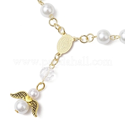 Pulseras de aleación con dijes de ángel de estilo tibetano&nbsp;BJEW-JB11775-01