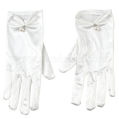 Guanti da sposa in raso&nbsp;AJEW-WH20816-030N